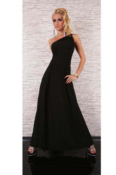 Elegant One Shoulder Gown Dress